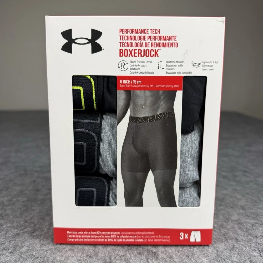 Under Armour NEW Tech Boxerjock XL 6